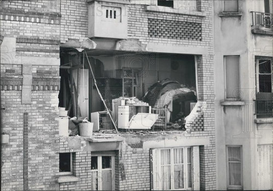 1963 Press Photo Damages After the Explosion Due to Mrs.Thiler's Suicide by Gas - Historic Images