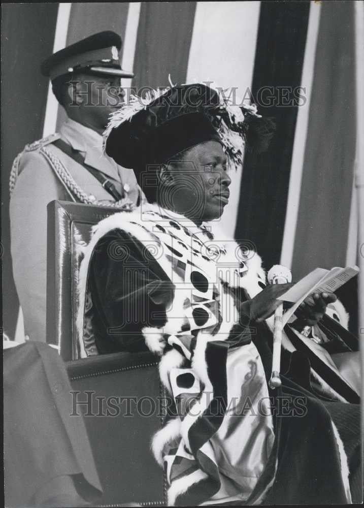 Press Photo Kenya President Daniel Arap Moi Nairobi University - Historic Images