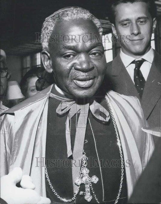 1958 Press Photo Missionary Bishop of Masaka Monsignore Josef Kiwanuka - Historic Images