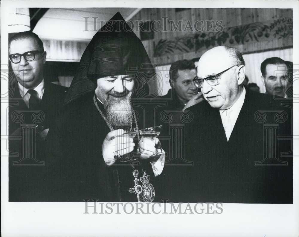 1968 Press Photo Zalman Shazar Israel President Foreign Minister Abba Eban - Historic Images