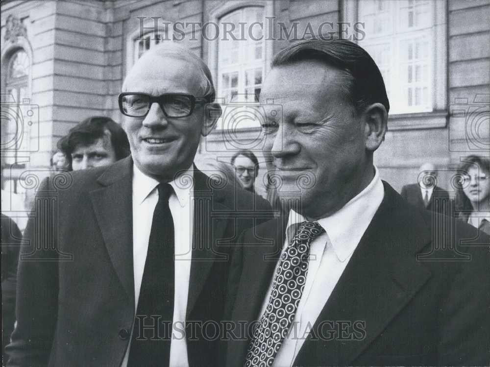 1972 Press Photo Danish Premier Jans Otto Krag Resigns - Historic Images