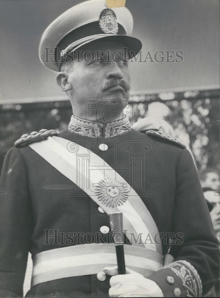 1966 Press Photo Juan Carlos Ongania of Argentina - Historic Images