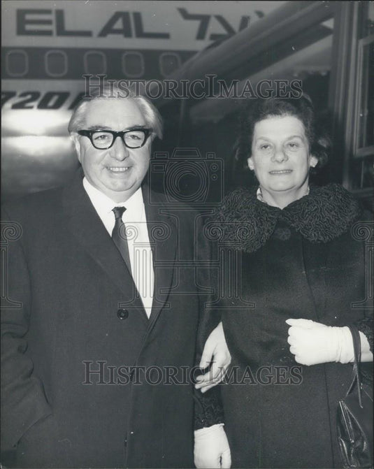 1970 Press Photo deputy leader of the Labour party George Brown & wife - Historic Images