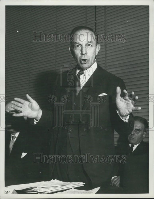 1961 Press Photo Mr. Paul Chambers, I.C.I's Chairman - Historic Images