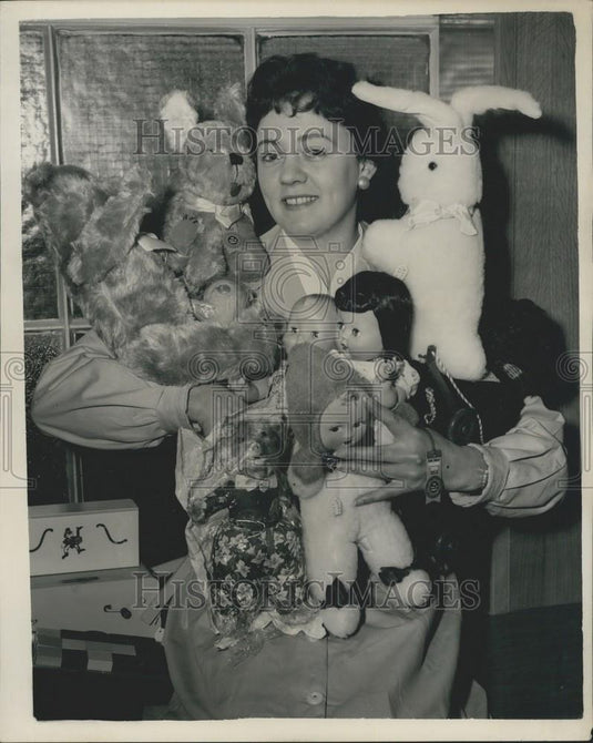 1954 Press Photo Toy fair  in London - Historic Images
