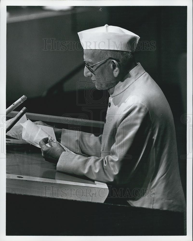 1978 Press Photo Photo Morarji Desai, India Prime Minister - Historic Images