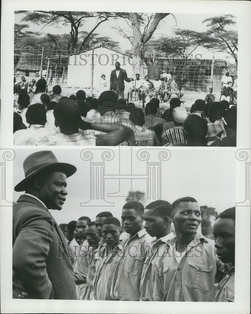 1954 Press Photo Mau Mau followers at  detention camps - Historic Images