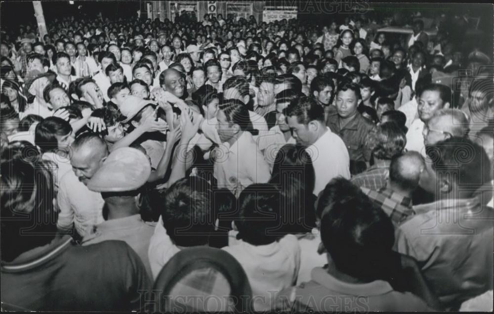 1969 Press Photo Philippine President Ferdinand Marcos Campaign - Historic Images