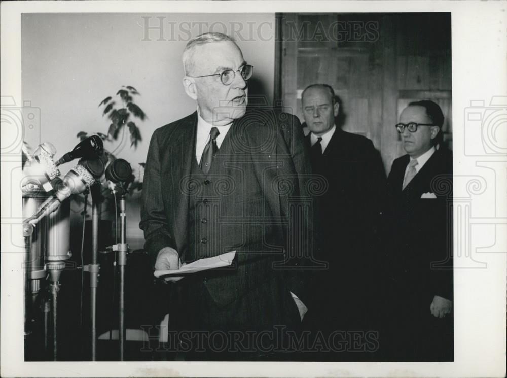 Press Photo John Foster Dulles American State Secretary Bonn - Historic Images