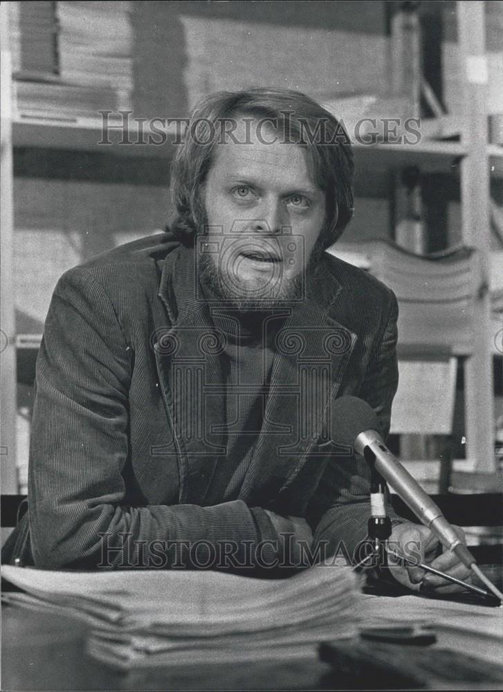 Press Photo Journalist &amp; President of Amnesty International Thomas Hammarberg - Historic Images