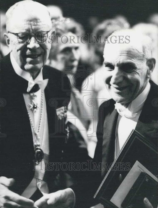Press Photo Nobel Physics Prize winner Professor Alfred Kastler France, - Historic Images