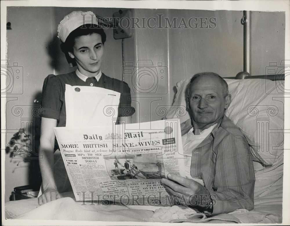 1955 Press Photo Field Marshall Viscount Montgomery King Edward II Hospital - Historic Images