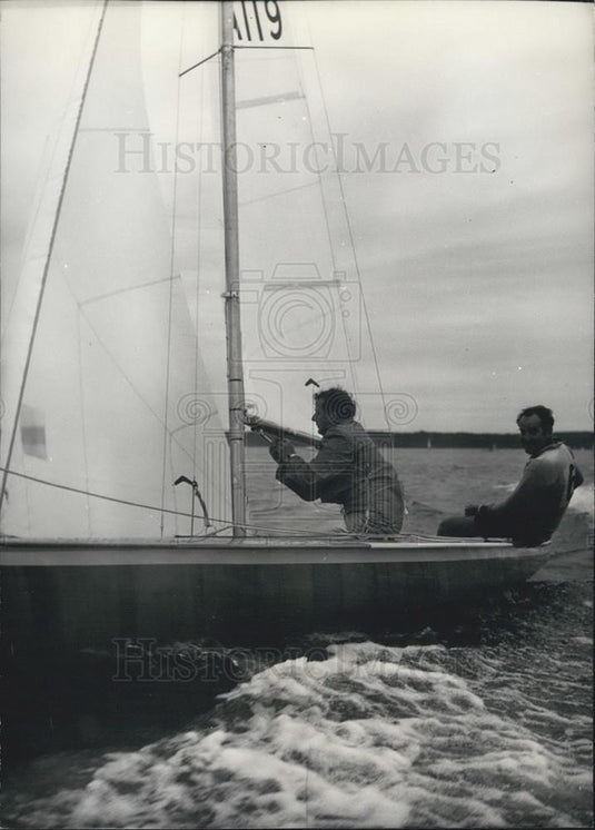 1963 Press Photo Flying Dutchman Boat of IA Sully, South Africa - Historic Images