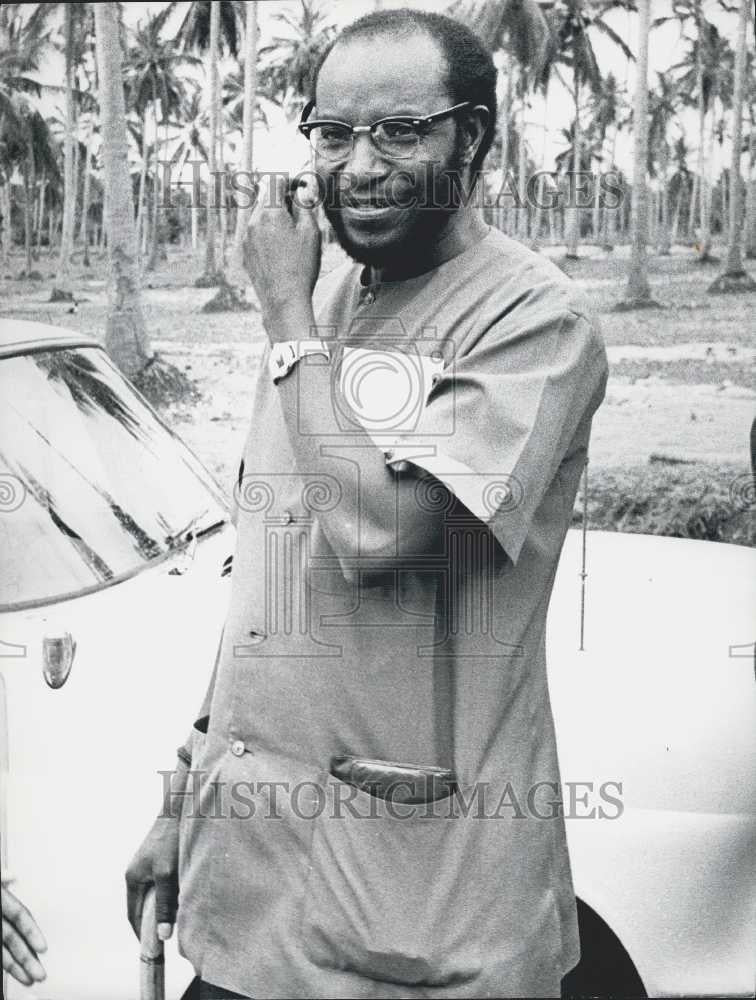 Press Photo Simon Mwansa Kapwepwe, ex-Vice president of Zambia - Historic Images