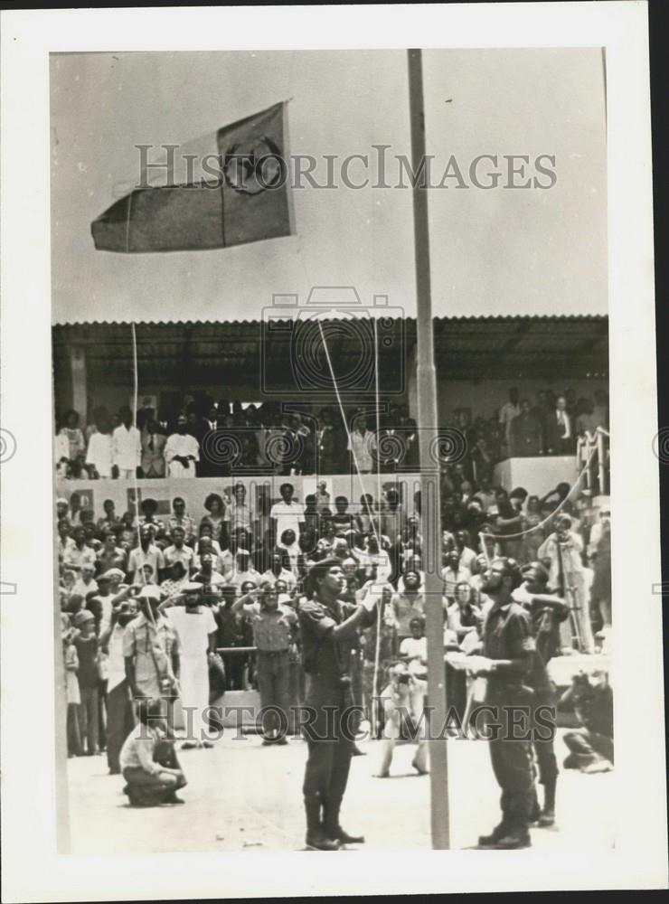 Press Photo The national flag of Cape Vert - Historic Images