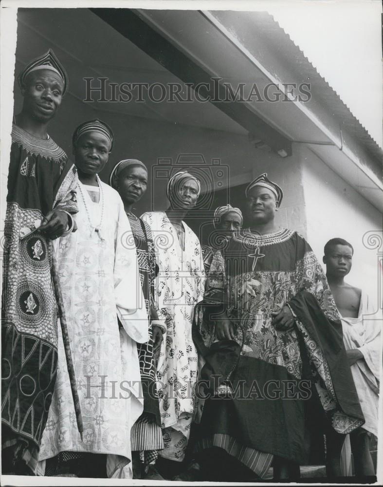 1959 Press Photo Chiefs Of The Southern Cameroons - Historic Images