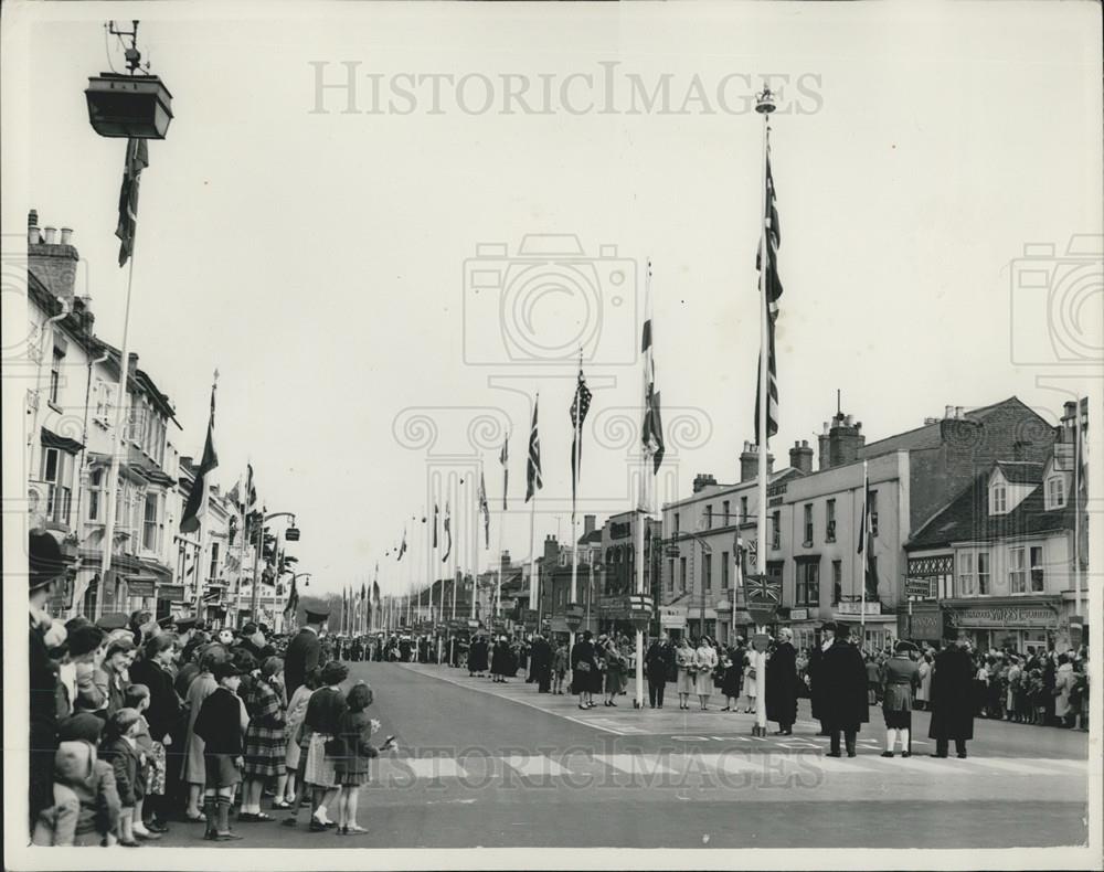 1956 Press Photo Stratford-On-Avon William Shakespeare Birthday Celebration - Historic Images