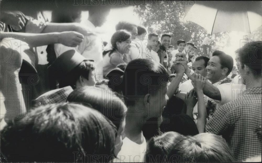 1969 Press Photo Philippine President Ferdinand Marcos Campaign - Historic Images