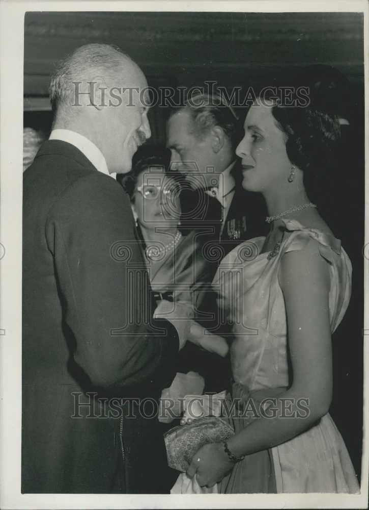 1954 Press Photo Dinner And Reception to Billy Graham at the Morchester - Historic Images