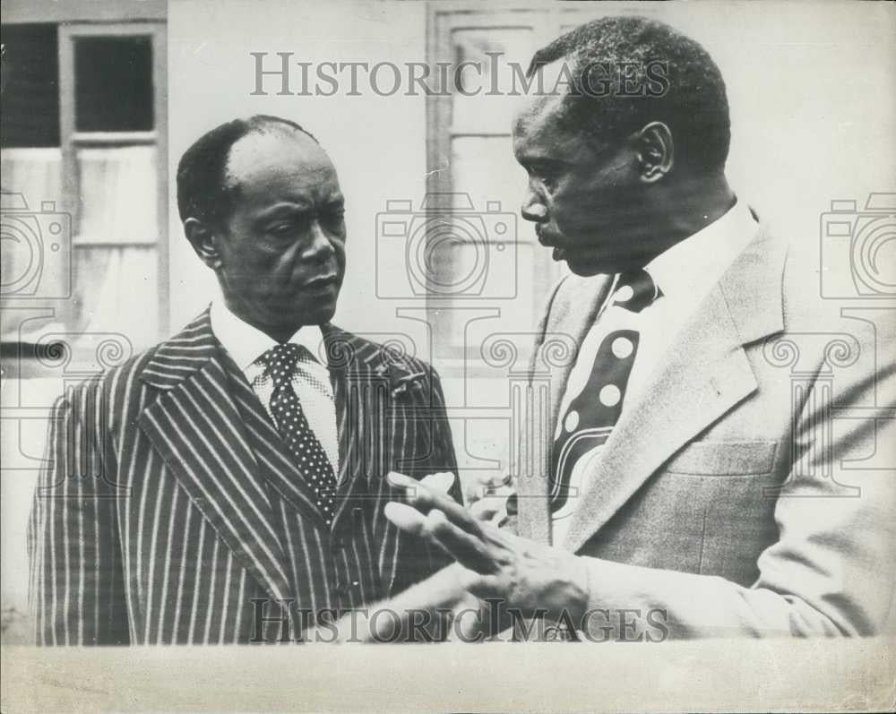 Press Photo Vice President Danial Arap Moi Sworn In Acting Kenya Charles Njojo - Historic Images