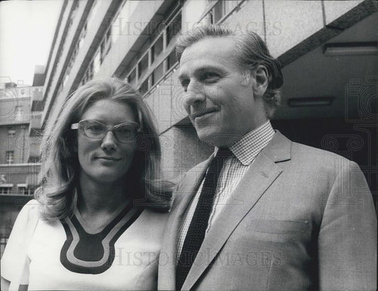 1972 Press Photo Birgitta Forsberg & Mr. John Burke, after hearing - Historic Images