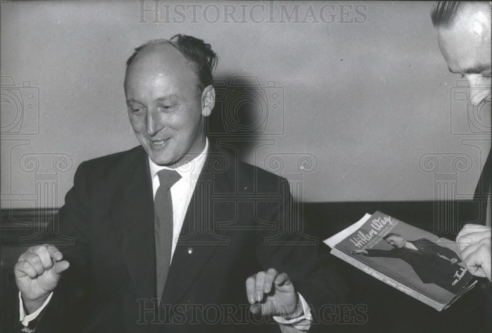 1958 Press Photo Karl Meissner,former member of the Bavarian Government - Historic Images