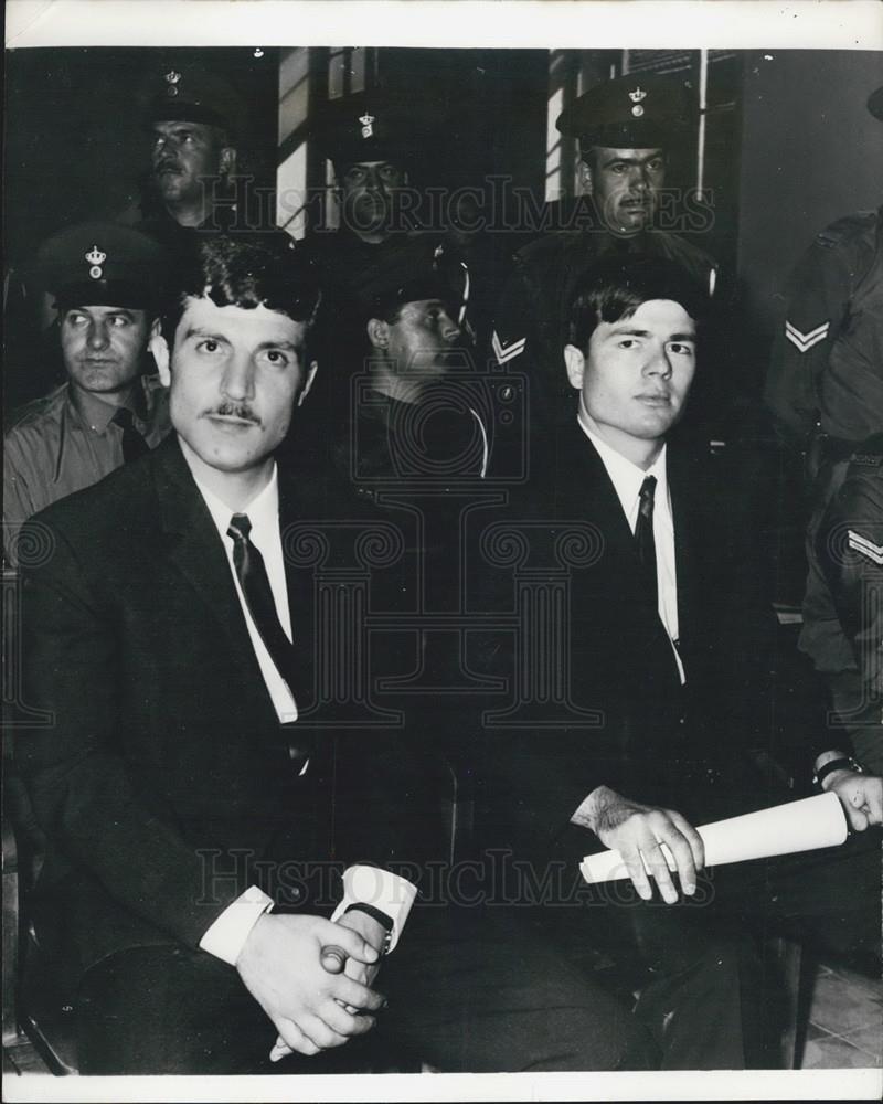 1970 Press Photo Arab Commandos Being Sentenced Dekarabetian Mourad - Historic Images
