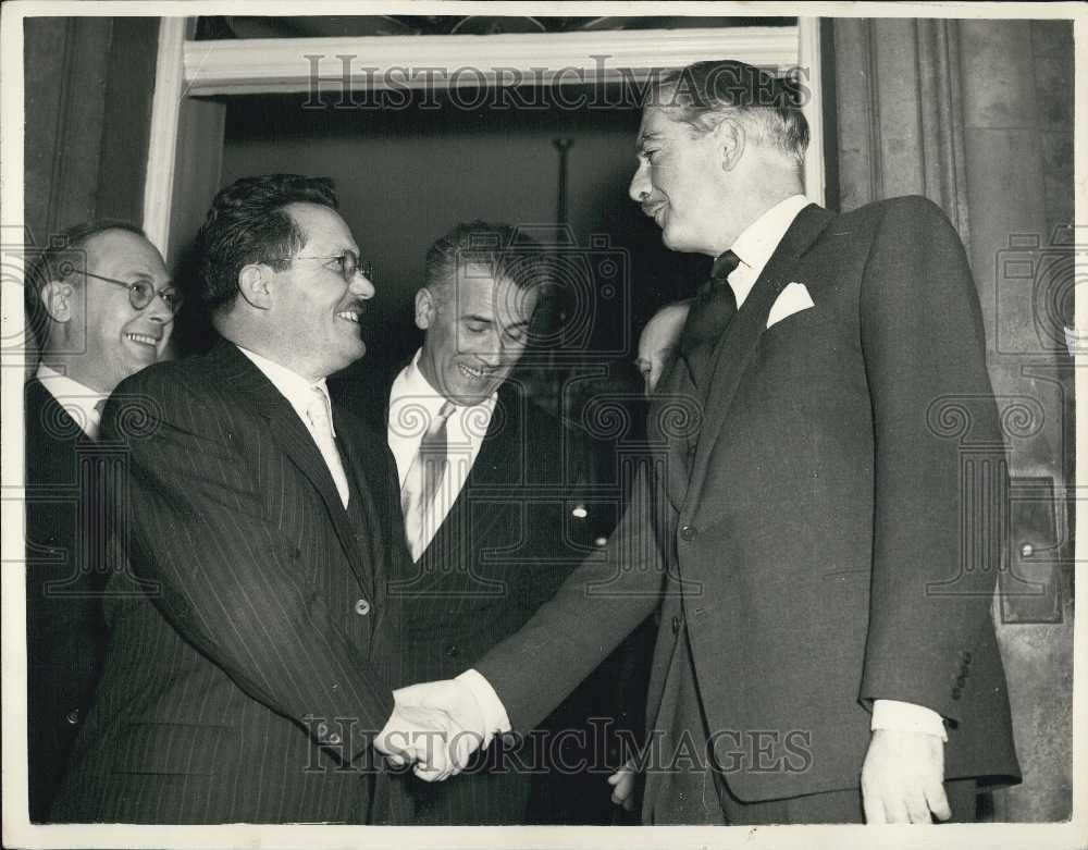 1955 Press Photo Edvard Kardelj the Vice President of Yugoslavia Visits London - Historic Images