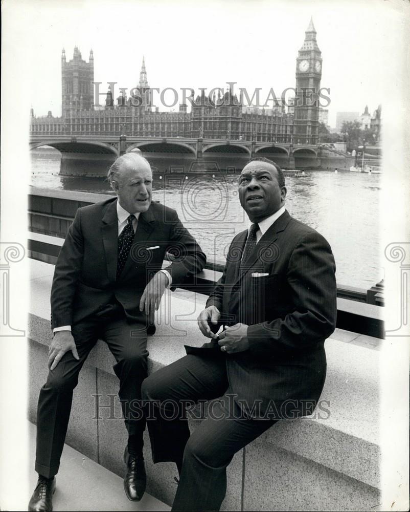 1970 Press Photo MayorW. Washington of D.c. & Mr.Desmond Plummer - Historic Images