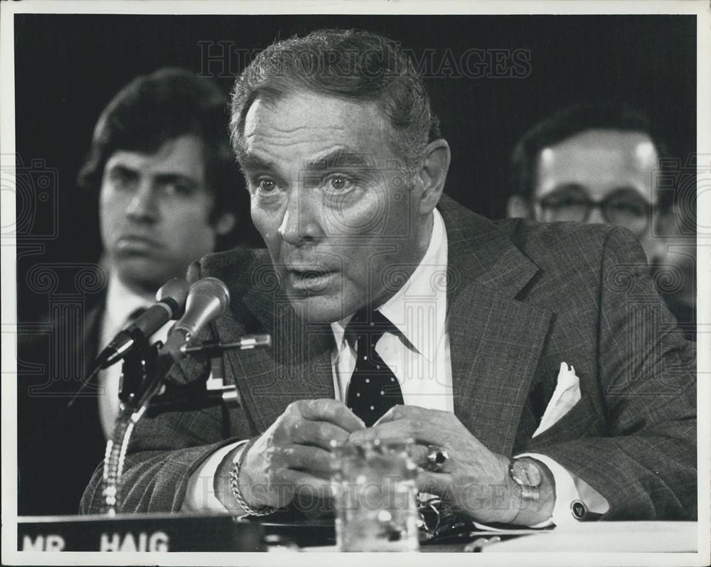 1981 Press Photo Secretary Of State Alexander Haig - Historic Images