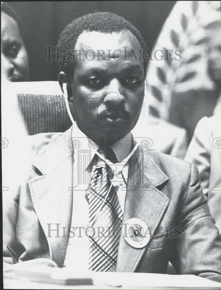 1977 Press Photo Albert Muganga External Affairs Minister Burundi - Historic Images