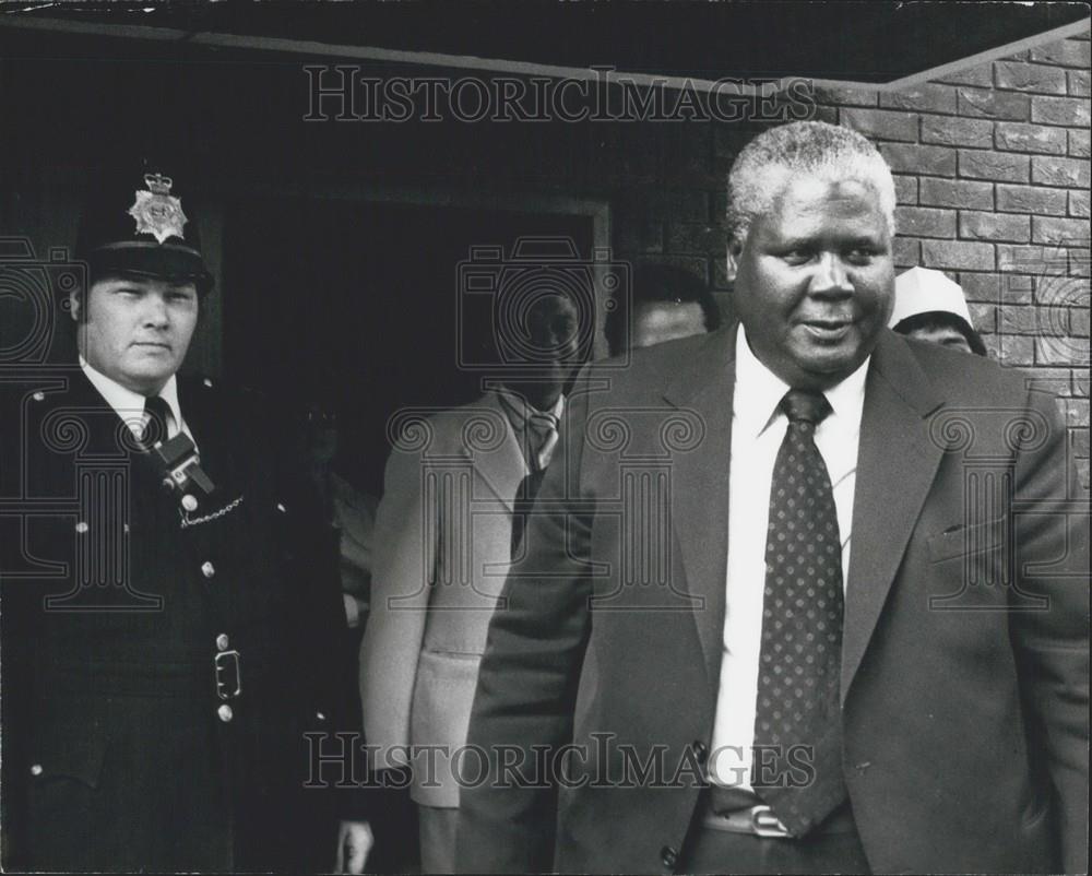 1980 Press Photo Joshua Nkomo Zimbabwe Minister Of Internal Affairs - Historic Images