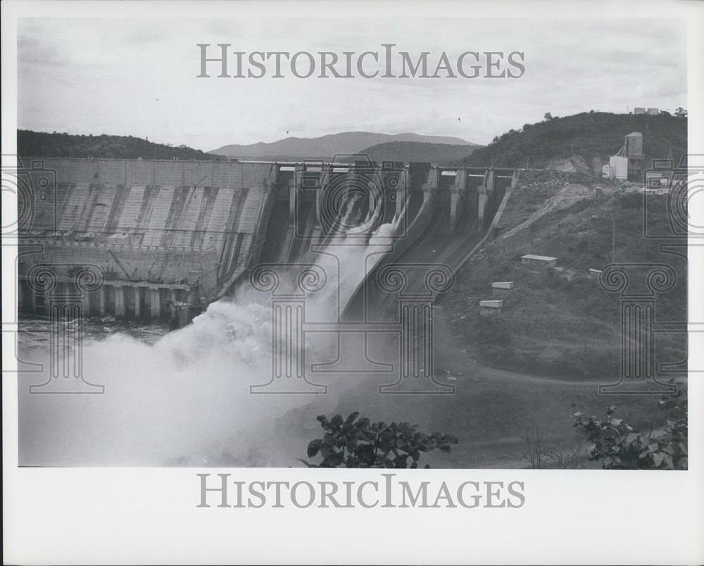 1976 Press Photo Venezuela, Panoramic View of Guri Dam - Historic Images