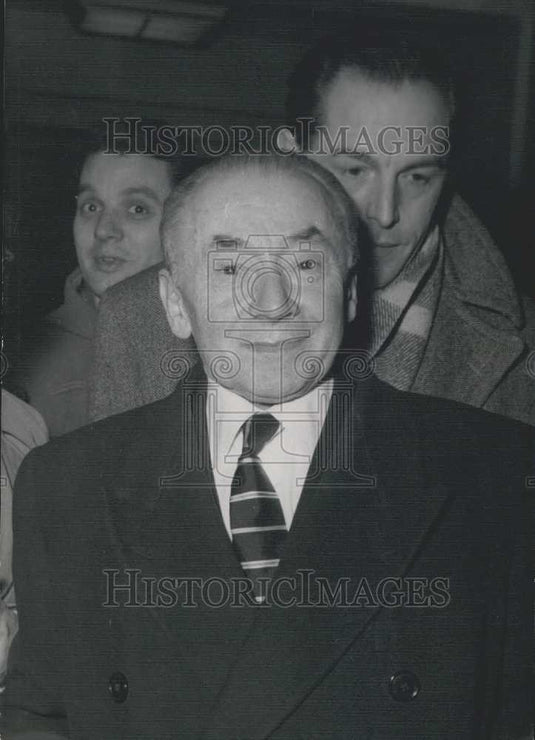 1955 Press Photo French Politician Paul Reynaud - Historic Images
