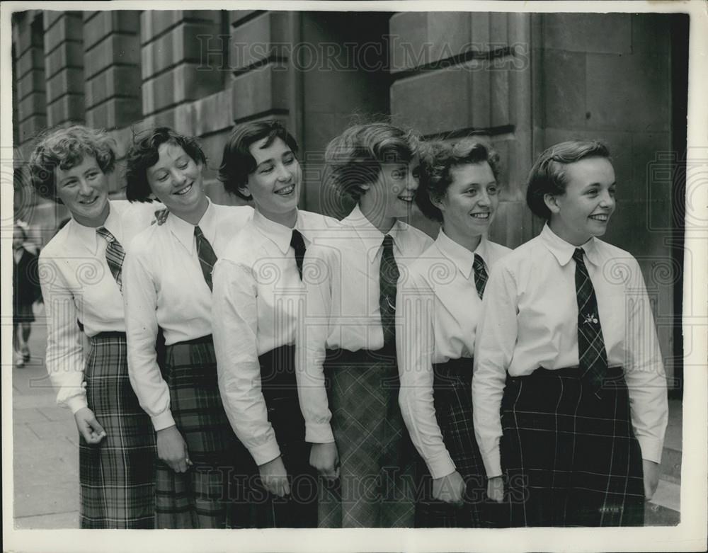 1954 Press Photo Dail-An-Tobair Junior Choir, Gaelic Society of London - Historic Images