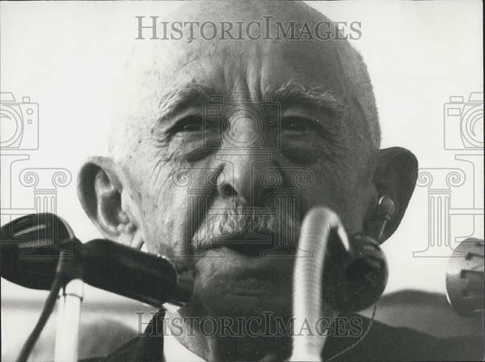 1965 Press Photo Leader of Republican Party in Turkey Ismet Inonu - Historic Images