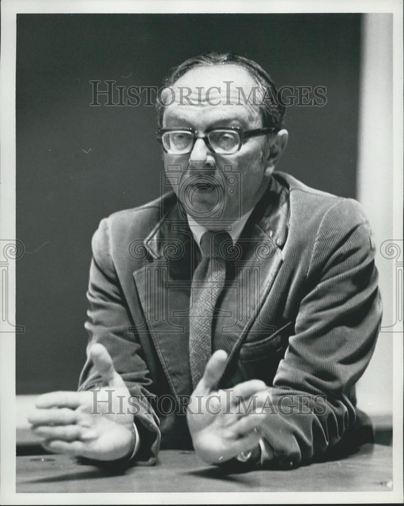 1973 Press Photo Professor David Donald at Harvard University - Historic Images