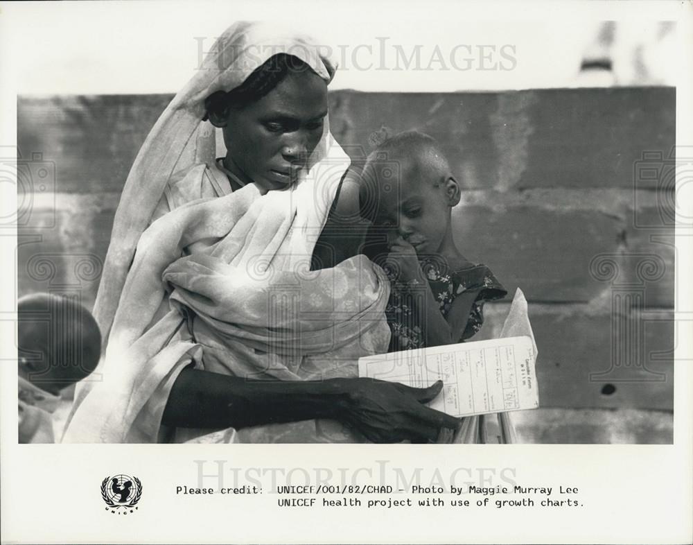 1982 Press Photo UNICEF Health Project - Historic Images