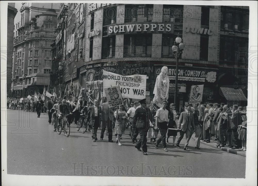 Press Photo British Peace CommitteeÃ¢s March for Life, - Historic Images