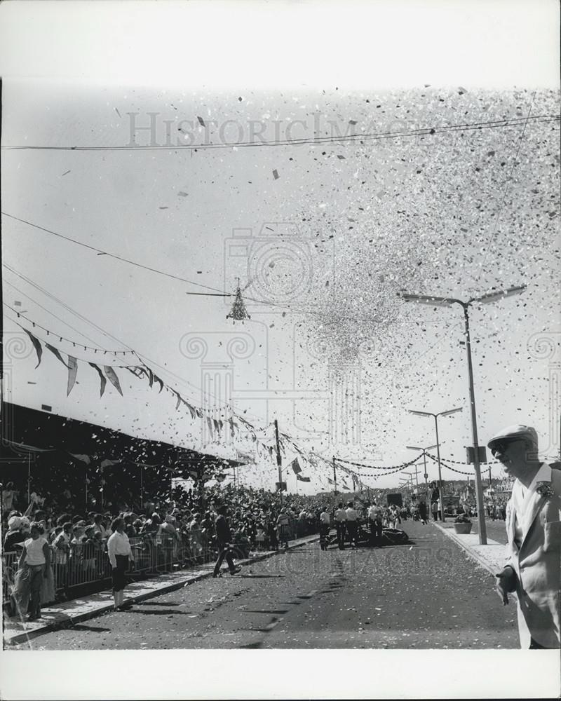 1964 Press Photo Jersey Parade, Annual Battle Of Flowers, St. Helier - Historic Images