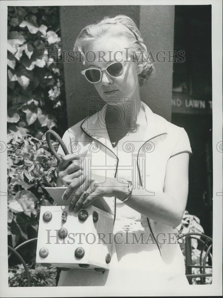 1957 Press Photo Mrs Don Candy Wife of Tennis Player - Historic Images