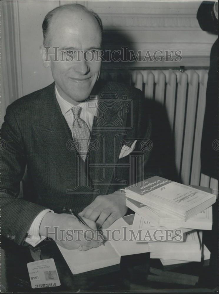 Press Photo Belgium Novelist Francis Walder,Goncourt Prize Awarded to - Historic Images