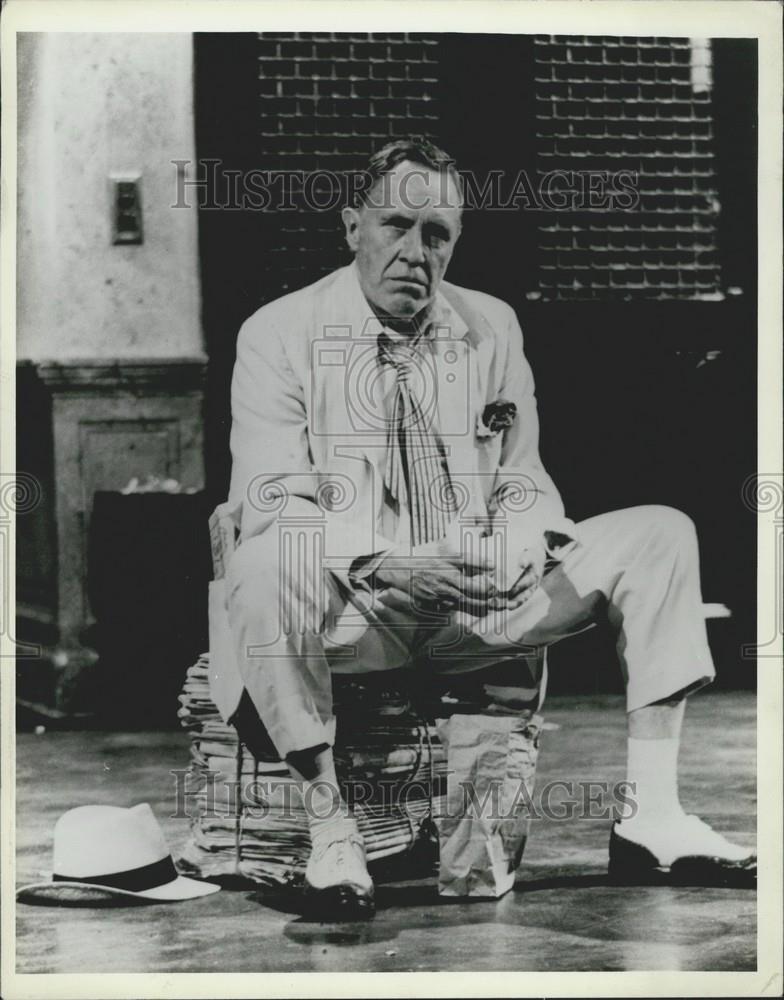 Press Photo Jason Robards Actor Hughie Film Movie American Playhouse Drama - Historic Images