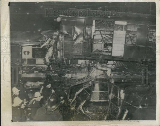 1962 Press Photo Wreckage Train Crash Copperhall Junction Crewe Cheshire England - Historic Images