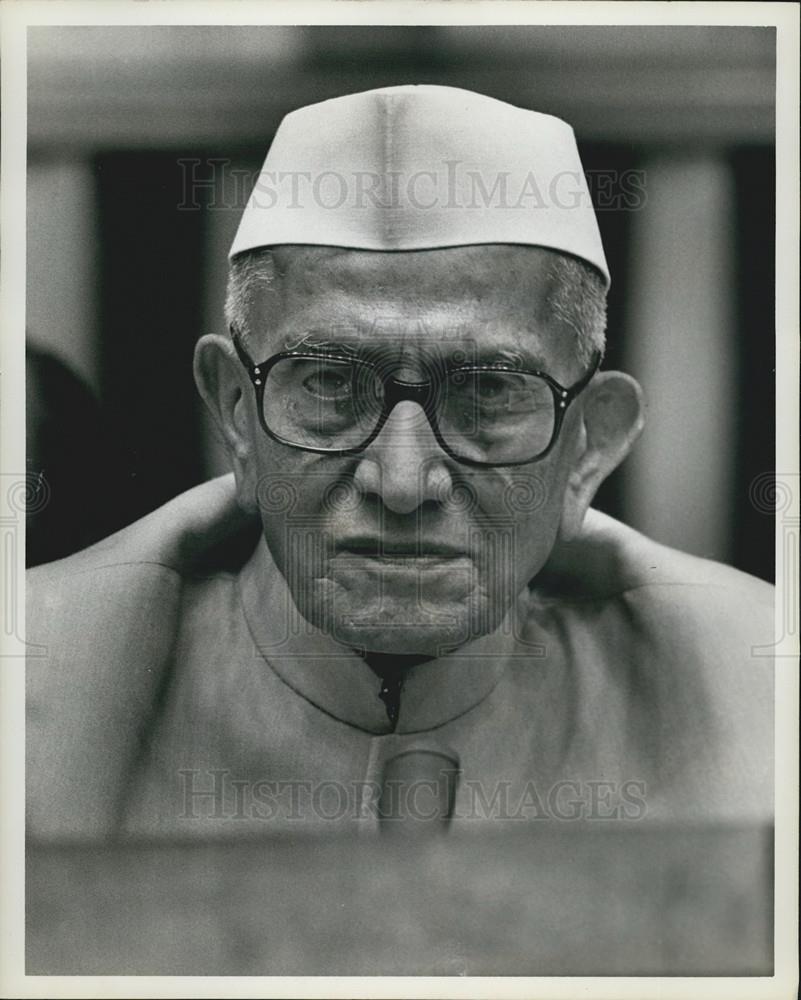 1978 Press Photo Indian Prime Minister Morarji Desai - Historic Images