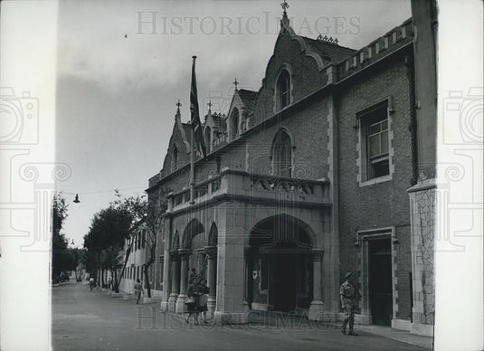 Press Photo Government House home of the Governor of Gibraltar - Historic Images