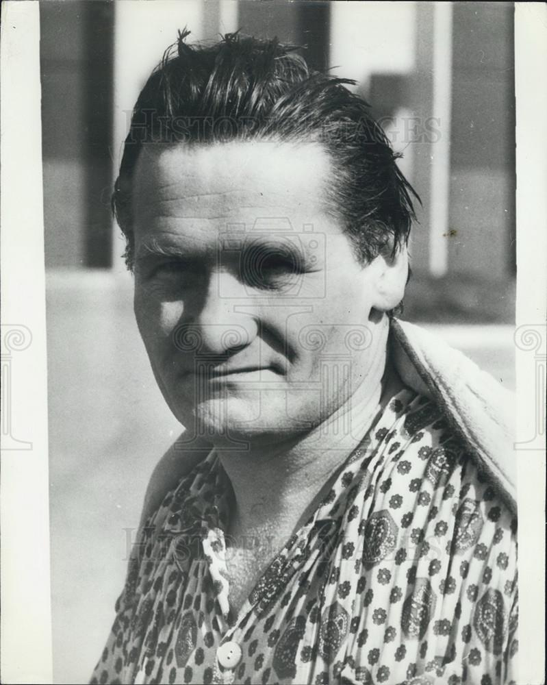Press Photo Ceric, known as the &quot;Human Torch&quot;, from Yugoslavia - Historic Images