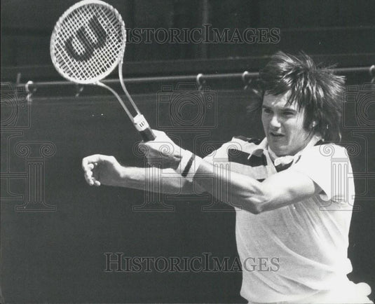 1976 Press Photo Jimmy Connors, Wimbledon Tennis Championship - Historic Images