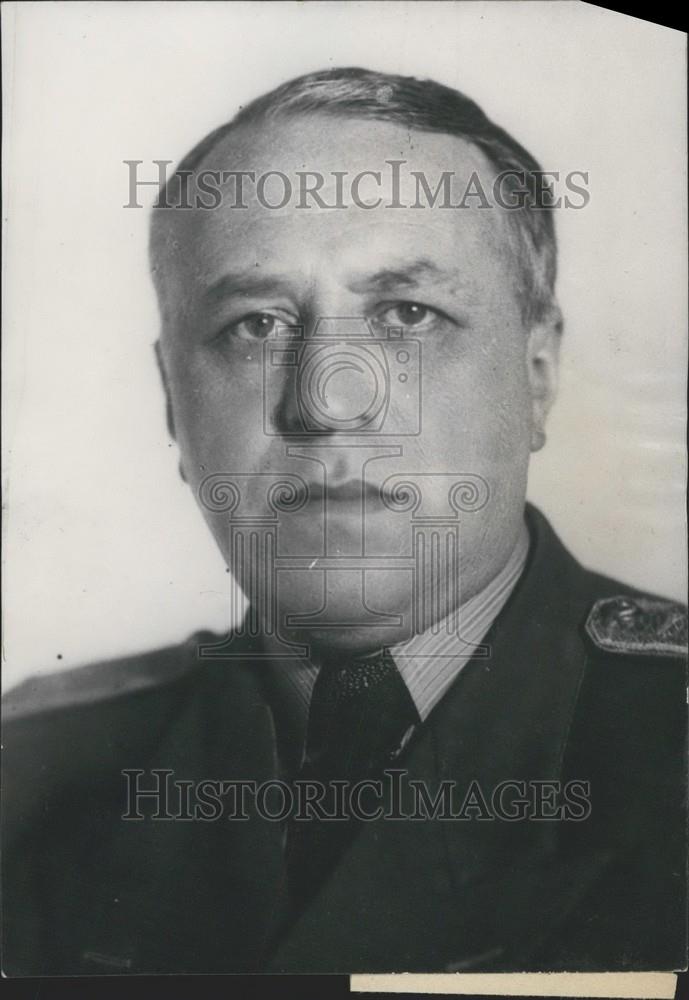 Press Photo Soviet Deputy Foreign Minister M. Zorin Portrait Military Uniform - Historic Images