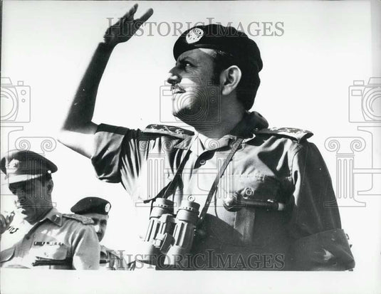 1972 Press Photo Sharif Zeid Ben Shaker, The Jordan Army Chief- of -Staff - Historic Images